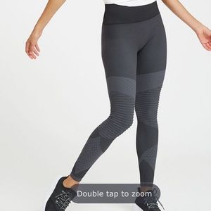 Brand new Spanx Moto leggings in small very black